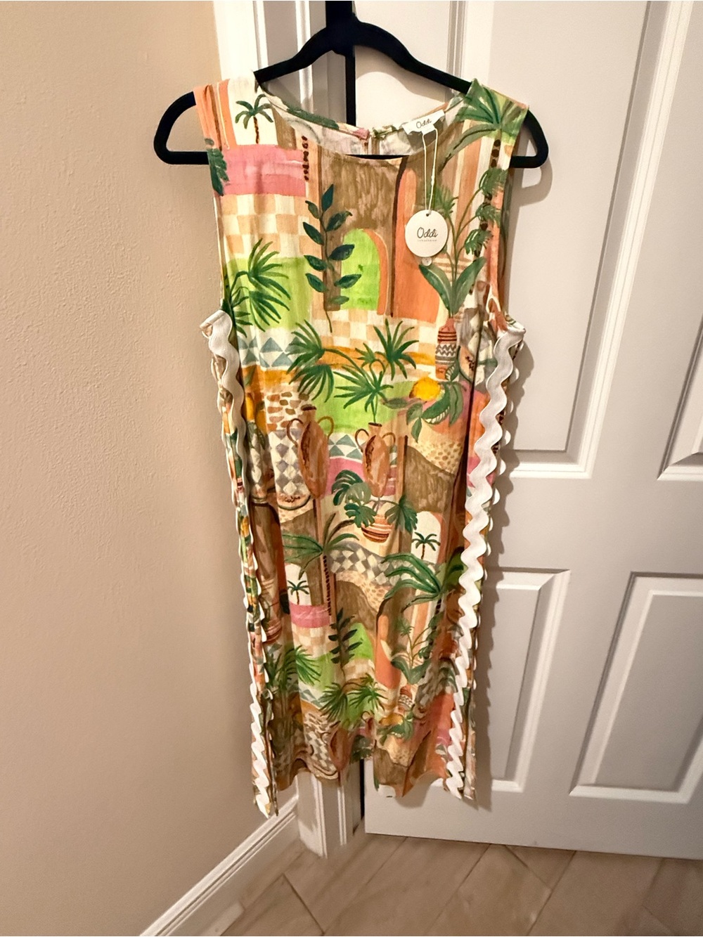 Oddi - Resort Tropical Print Midi Dress